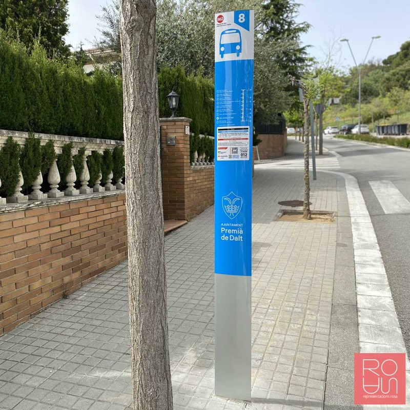 Tòtem per parades d'autobús